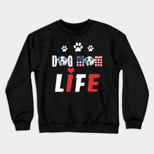 Great Danes Mom Life Patriotic America 4Th Of July Crewneck Sweatshirt